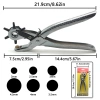 Simple leather goods punching tools, multi-specification integrated punching pliers, air hole button installation tools Specification image